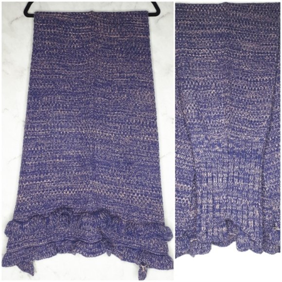 Mermaid Tail Knit Blanket Purple - Picture 2 of 7
